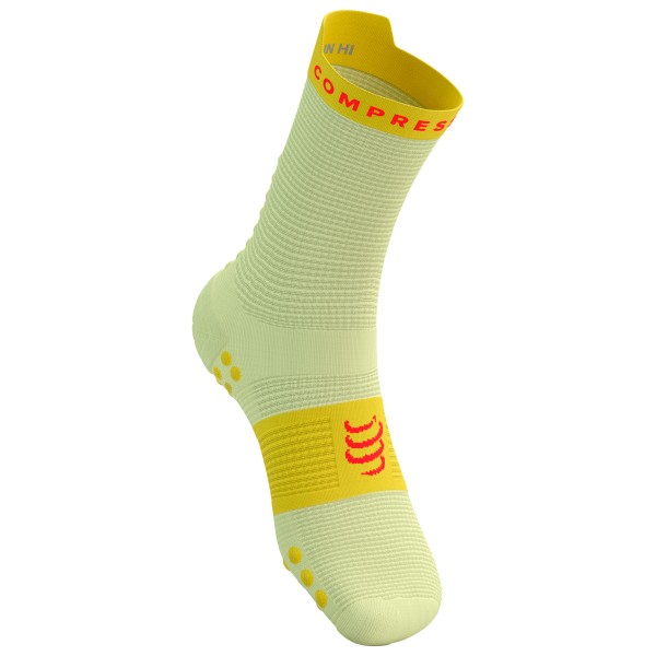 Compressport - Pro Racing Socks V4.0 Run High - Laufsocken Gr T1 - EU: 35-38 grün von Compressport