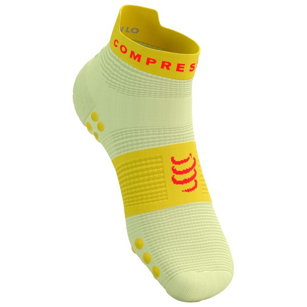 Compressport - Pro Racing Socks V4.0 Run Low - Laufsocken Gr T1 - EU: 35-38 gelb von Compressport