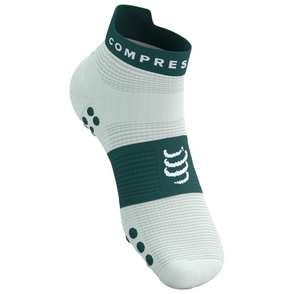 Compressport - Pro Racing Socks V4.0 Run Low - Laufsocken Gr T1 - EU: 35-38 grau von Compressport