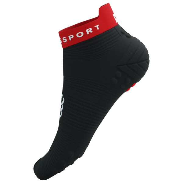 Compressport - Pro Racing Socks V4.0 Run Low - Laufsocken Gr T1 - EU: 35-38 schwarz von Compressport