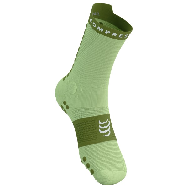 Compressport - Pro Racing Socks V4.0 Trail - Laufsocken Gr T1 - EU: 35-38 grün von Compressport