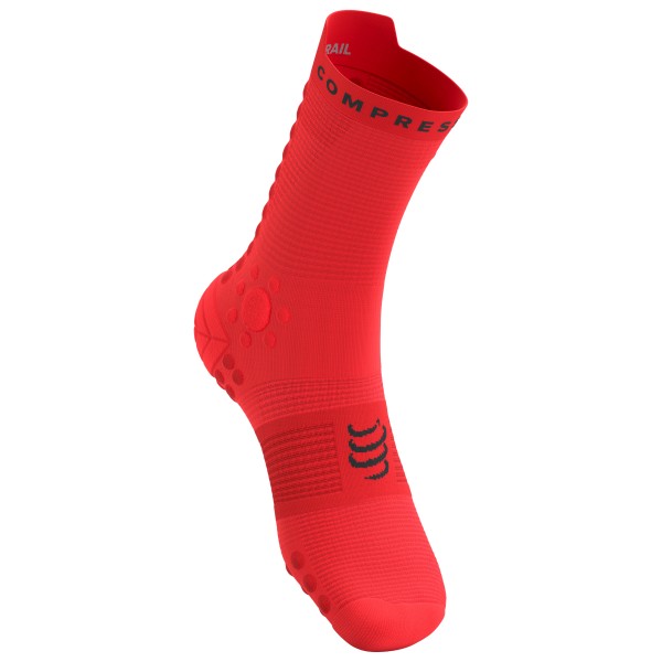 Compressport - Pro Racing Socks V4.0 Trail - Laufsocken Gr T1 - EU: 35-38 rot von Compressport