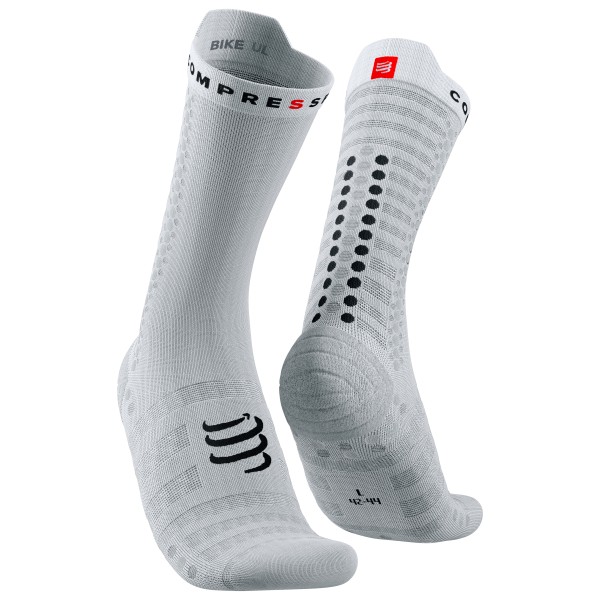 Compressport - Pro Racing Socks V4.0 Ultralight Bike - Velosocken Gr T1 - EU: 35-38 grau von Compressport