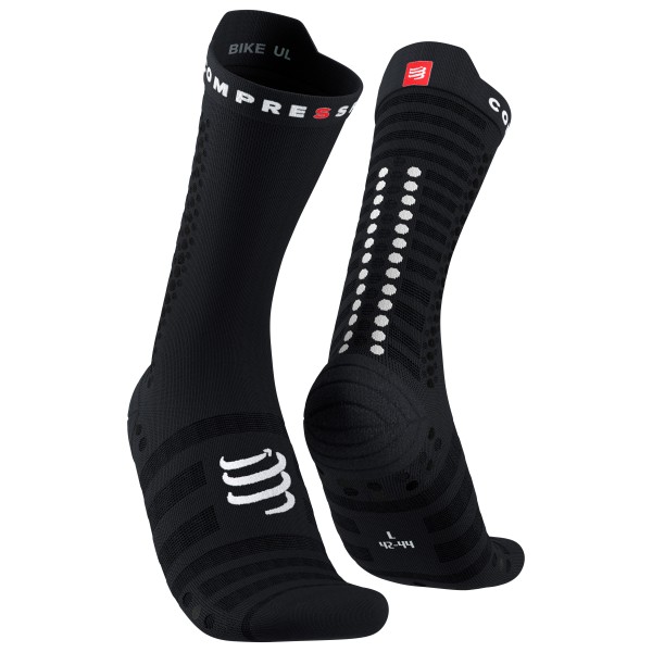 Compressport - Pro Racing Socks V4.0 Ultralight Bike - Velosocken Gr T1 - EU: 35-38 schwarz von Compressport