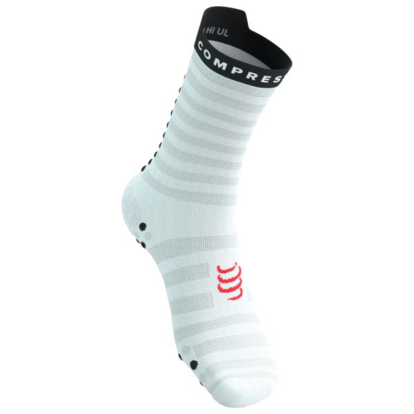 Compressport - Pro Racing Socks V4.0 Ultralight Run High - Laufsocken Gr T1 - EU: 35-38 grau von Compressport