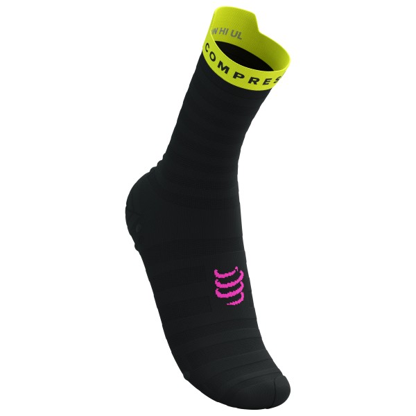 Compressport - Pro Racing Socks V4.0 Ultralight Run High - Laufsocken Gr T1 - EU: 35-38 schwarz von Compressport