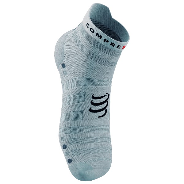 Compressport - Pro Racing Socks V4.0 Ultralight Run Low - Laufsocken Gr T1 - EU: 35-38;T2 - EU: 39-41;T4 - EU: 45-48 schwarz;türkis/grau von Compressport