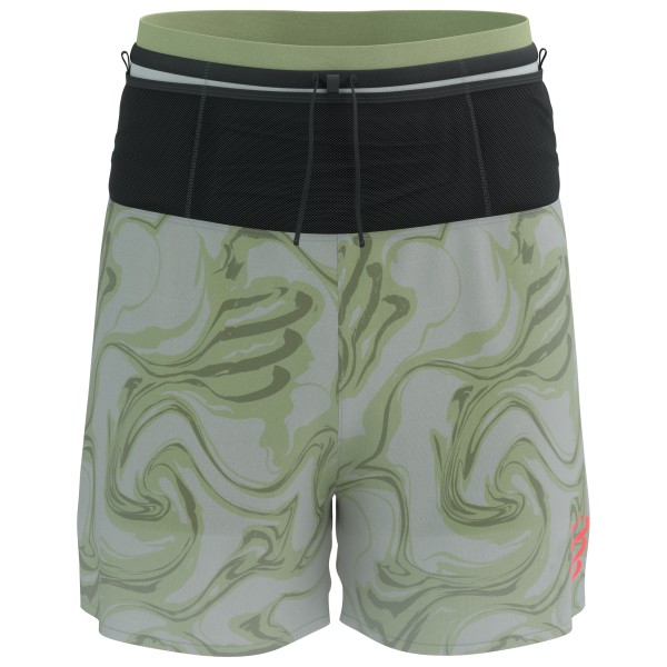 Compressport - Trail Racing 2-In-1 Short - Laufshorts Gr L oliv von Compressport