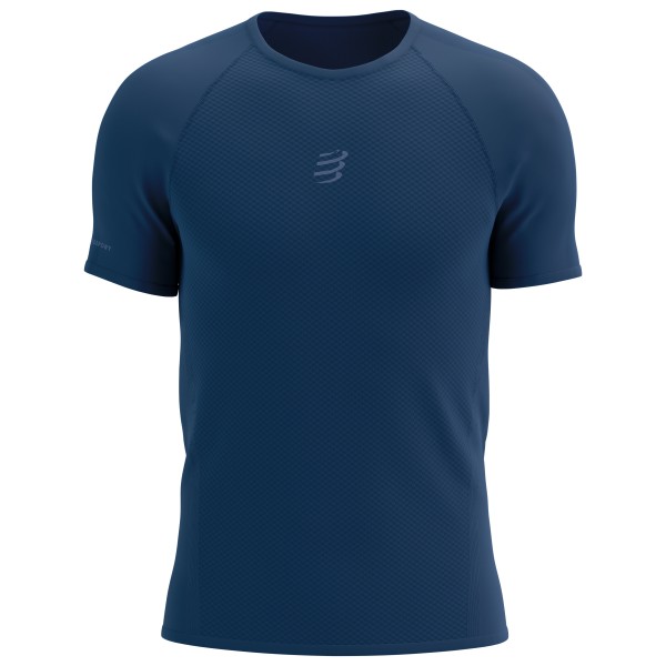 Compressport - Trail Racing S/S T-Shirt - Laufshirt Gr L blau von Compressport