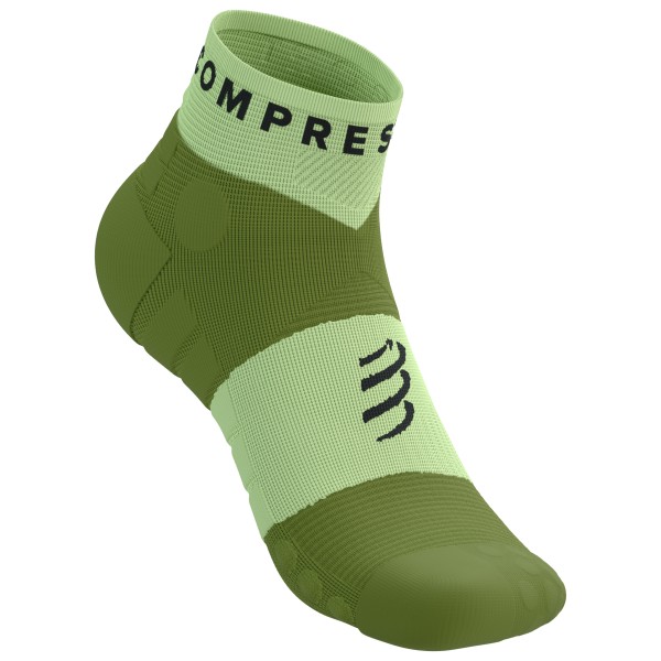 Compressport - Ultra Trail Low Socks - Laufsocken Gr T1 - EU: 35-38;T2 - EU: 39-41;T3 - EU: 42-44 grau;oliv/grün;schwarz von Compressport