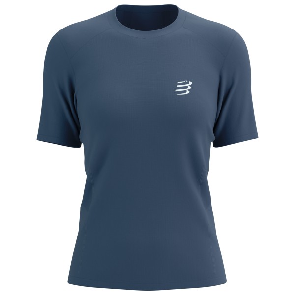 Compressport - Women's Performance S/S T-Shirt - Laufshirt Gr L;M;S;XS beige;blau von Compressport