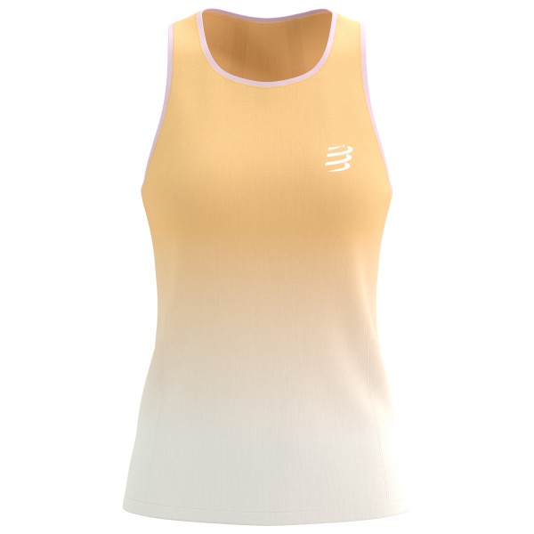 Compressport - Women's Performance Singlet - Laufshirt Gr L beige von Compressport
