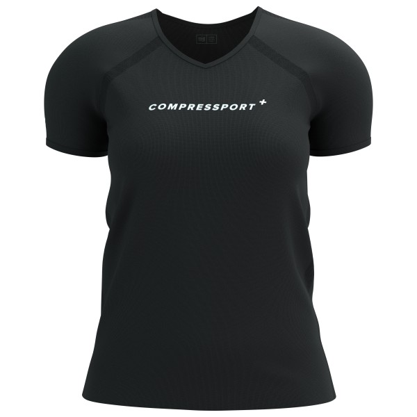 Compressport - Women's Training S/S Logo - Laufshirt Gr L;M;XS schwarz;türkis von Compressport