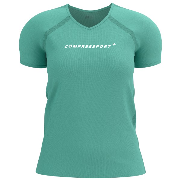 Compressport - Women's Training S/S Logo - Laufshirt Gr M türkis von Compressport