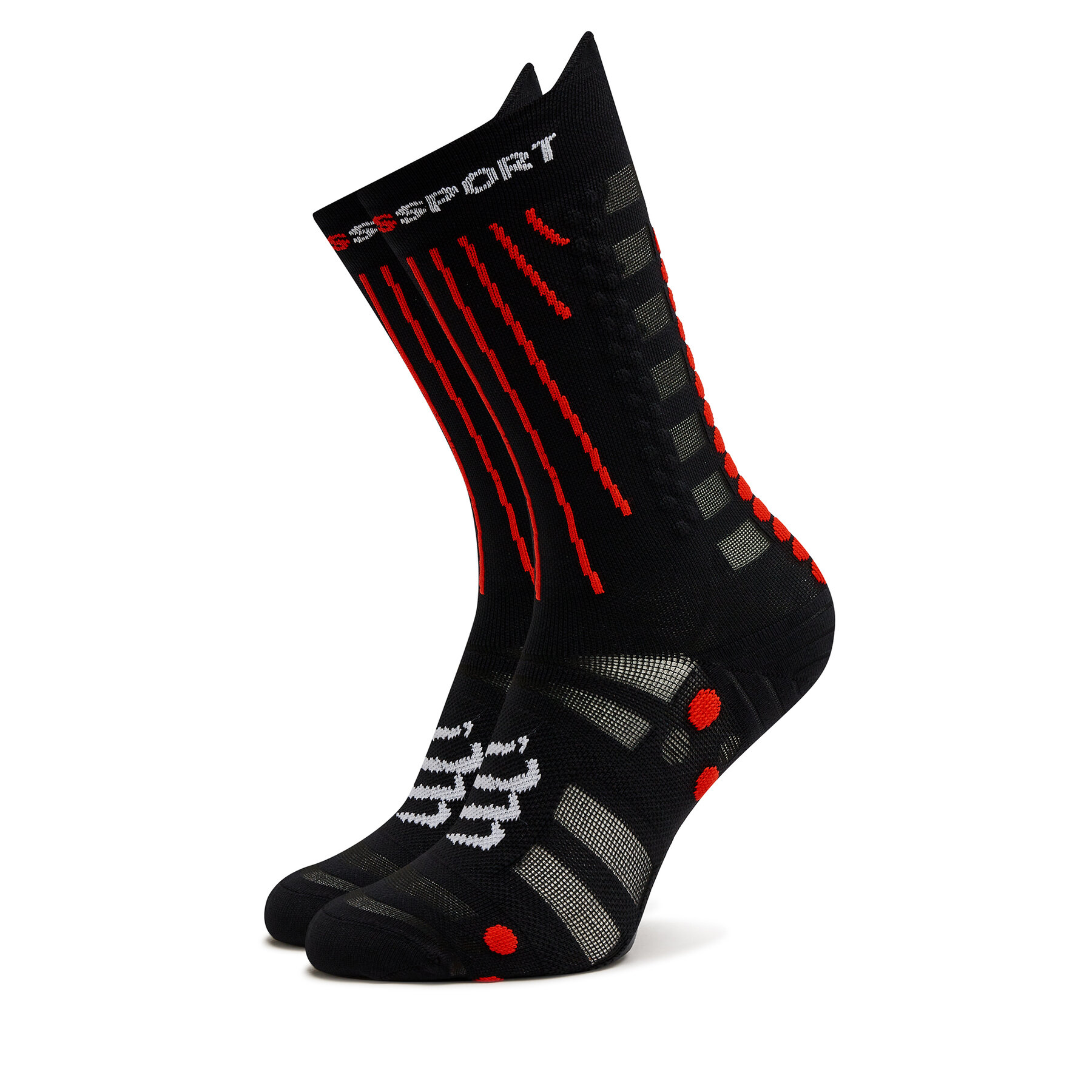 Hohe Unisex-Socken Compressport Aero XU00054B Schwarz von Compressport