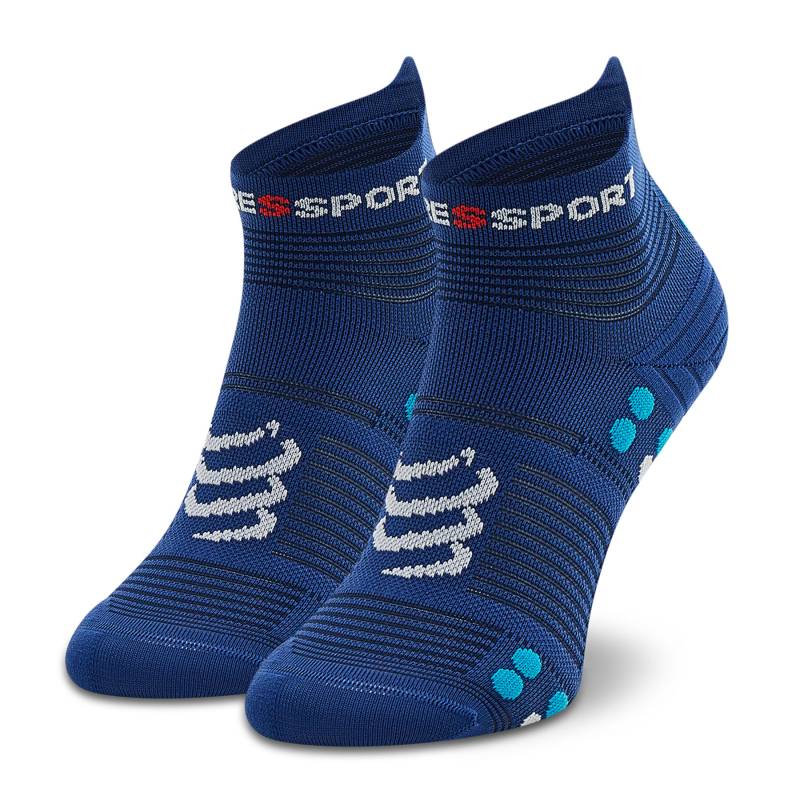 Hohe Unisex-Socken Compressport Pro Racing Socks V4.0 Run Low XU00047B_533 Dunkelblau von Compressport