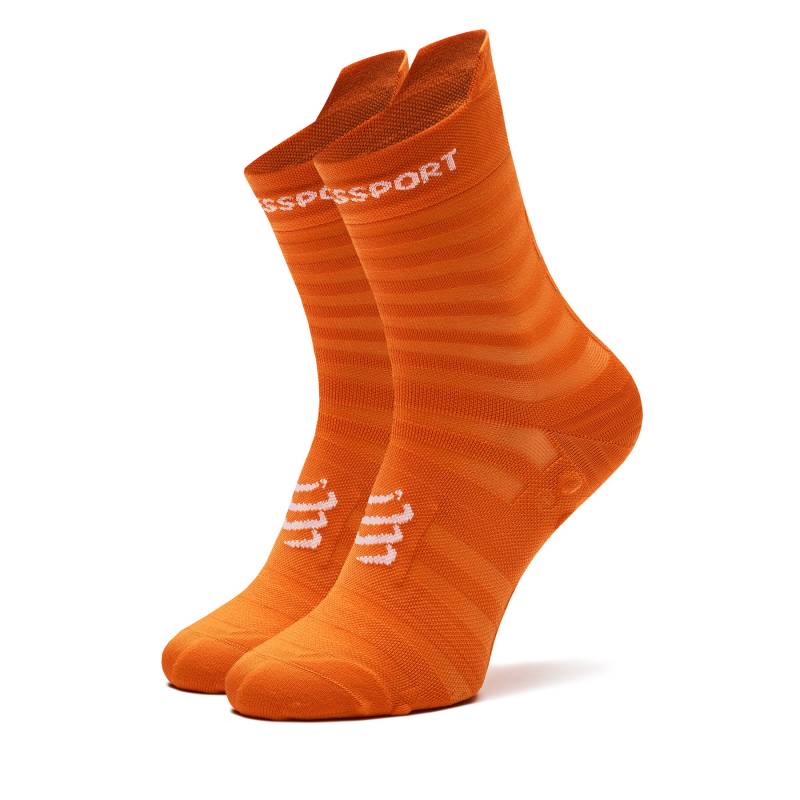 Hohe Unisex-Socken Compressport Pro Racing Socks V4.0 Ultralight Run High XU00050B Rot von Compressport