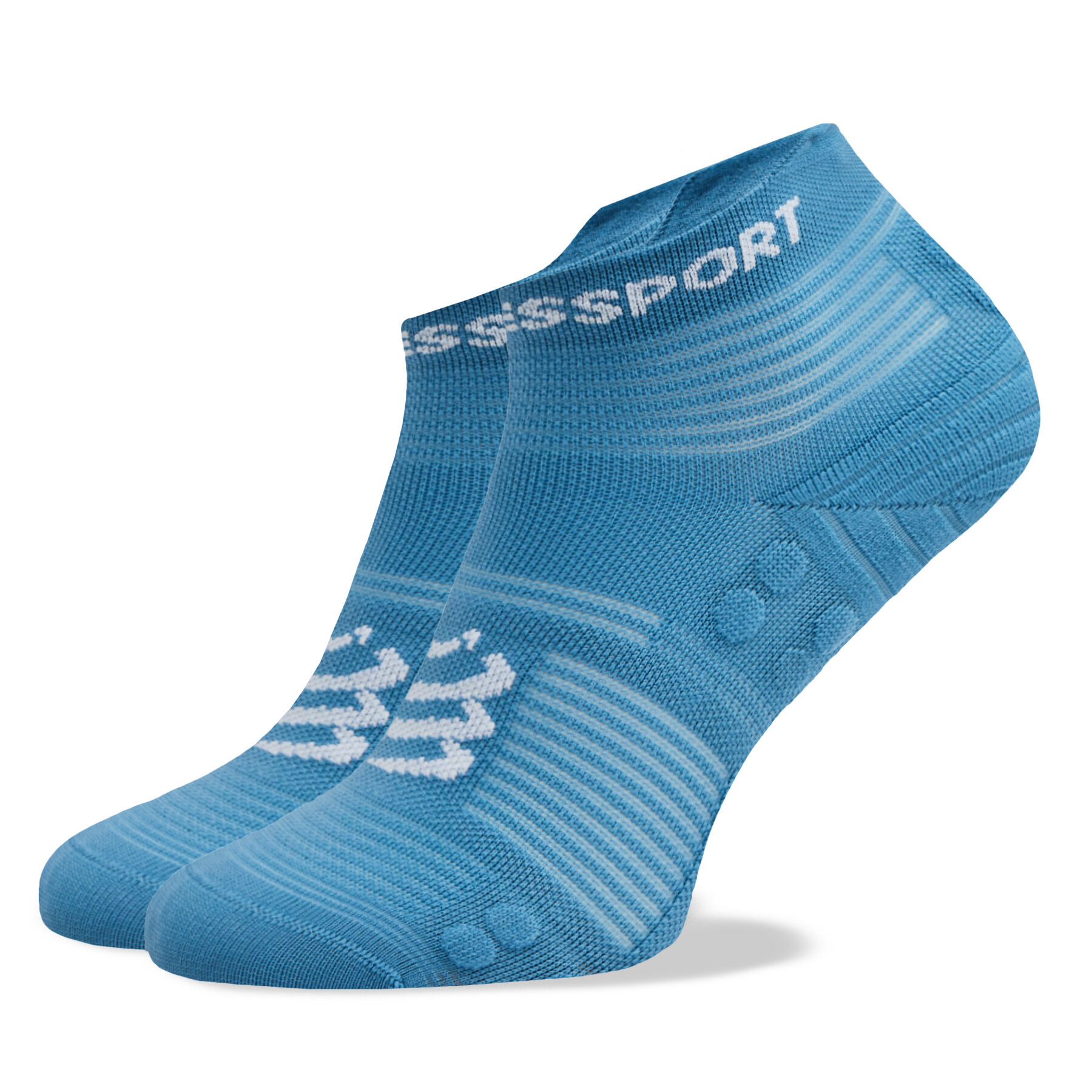 Niedrige Unisex Socken Compressport Pro Racing V4.0 Run Low XU00047B Blau von Compressport