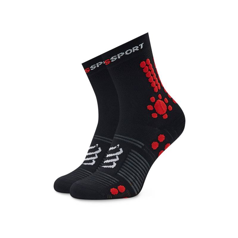 Hohe Unisex-Socken Compressport Pro Racing V4.0 Trail U XU00048B Schwarz von Compressport