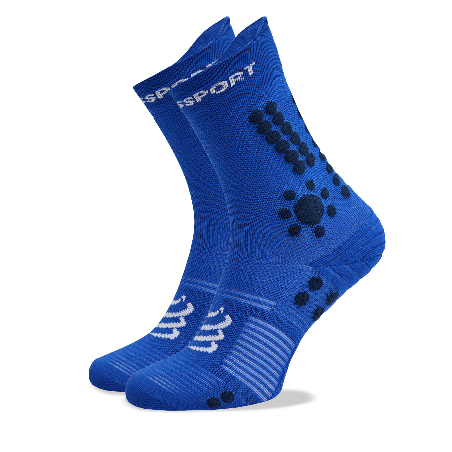 Hohe Unisex-Socken Compressport Pro Racing V4.0 Trail XU00048B Blau von Compressport