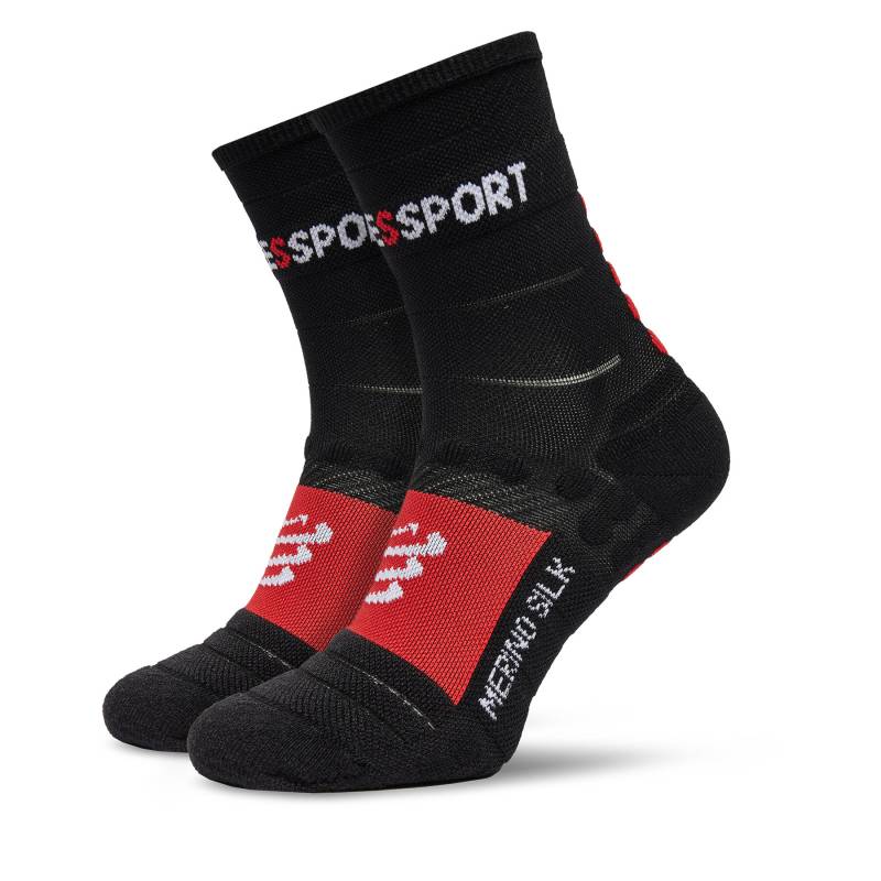 Hohe Unisex-Socken Compressport Proracing V3.0 Winter Run SCRU2039012 Schwarz von Compressport