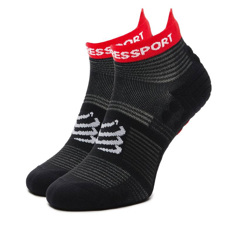 Niedrige Unisex Socken Compressport Pro Racing Socks V4.0 Run Low XU00047B Schwarz von Compressport