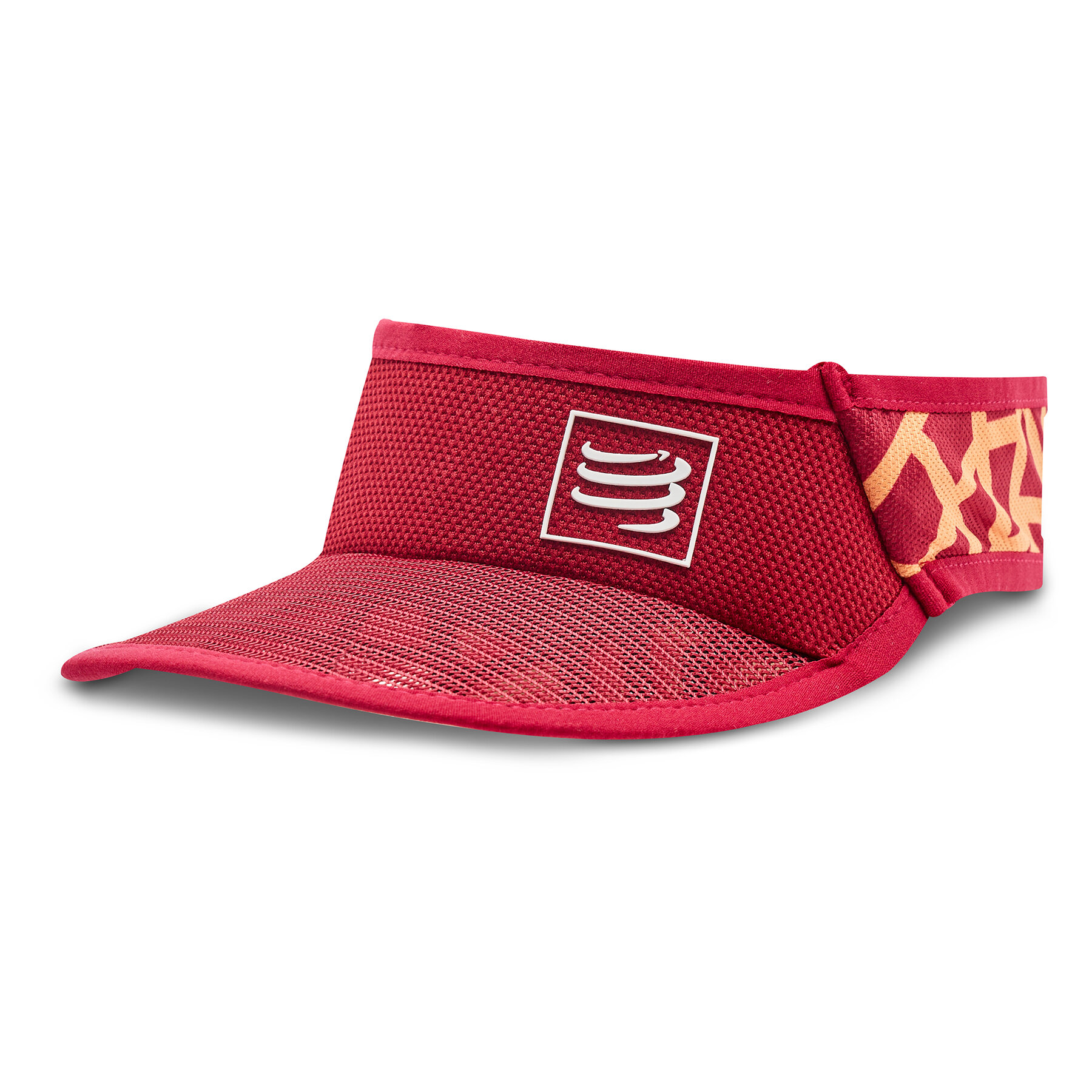 Schirmmütze Compressport Spiderweb Ultralight Visor SULVISOR Dunkelrot von Compressport