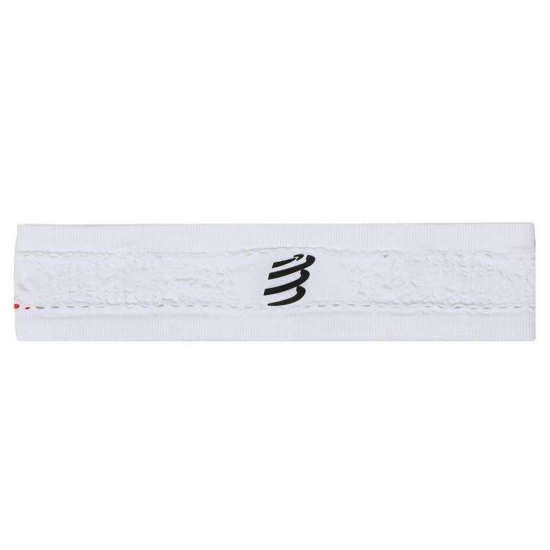 Stirnband Compressport Thin Headband On/Off CU00010B Weiß von Compressport