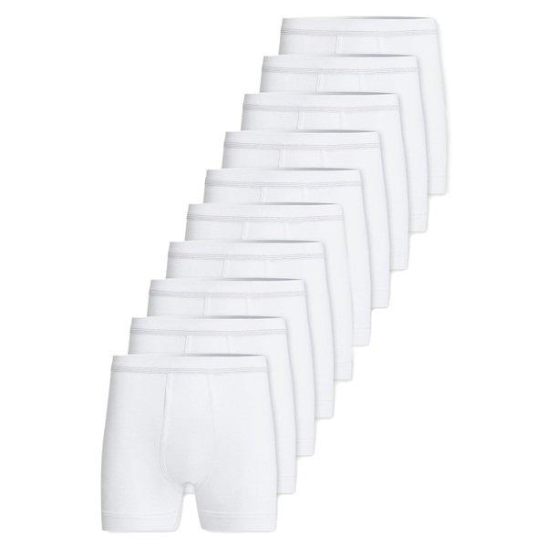 10er Pack Feinripp - Unterhose Kurz Herren Weiss L von Conta