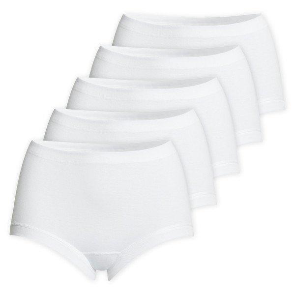 Conta - 5er Pack Feinripp Taillen-Slip, für Damen, Weiss, Größe L von Conta