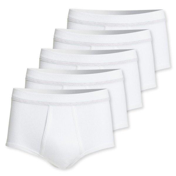 5er Pack Doppelripp - Slip Unterhose Herren Weiss 4XL von Conta