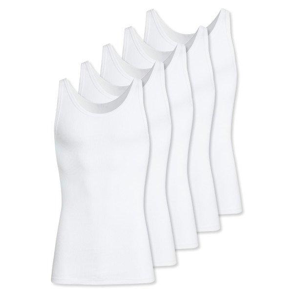 5er Pack Doppelripp - Unterhemd Tanktop Herren Weiss 4XL von Conta