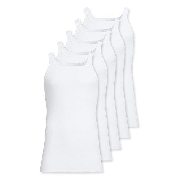 5er Pack Feinripp - Unterhemd Tanktop Herren Weiss XXL von Conta