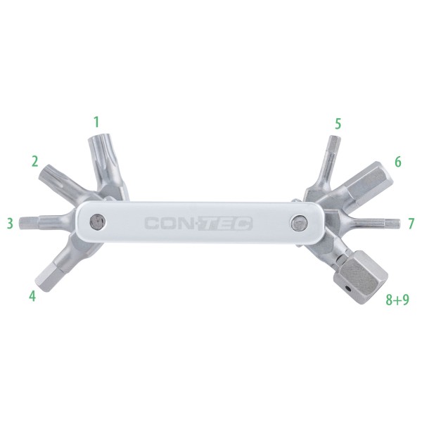 CONTEC - Multifunktionswerkzeug TFR - Buster 9 - Multi-Tool silber