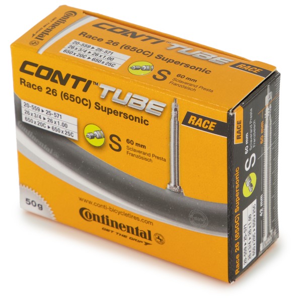 Continental - Race Tube Supersonic 26 (20-559 - 25-571) - Veloschlauch Gr 26'' x 0,75'' - 26'' x 1,00'' von Continental