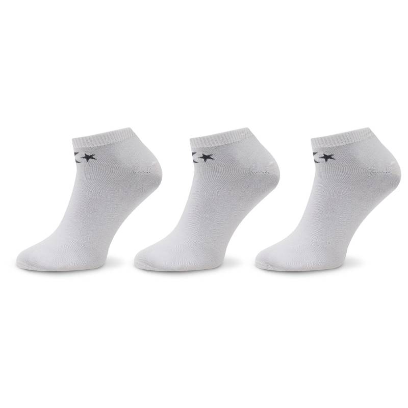 3er-Set niedrige Herrensocken Converse E747W-3020 Weiß von Converse