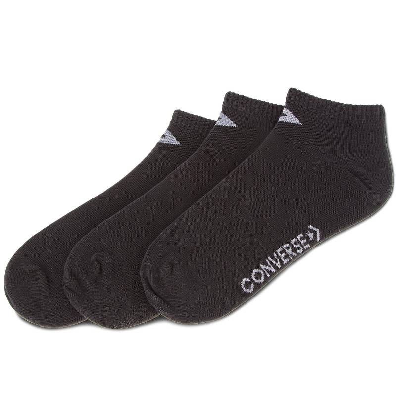 3er-Set niedrige Unisex-Socken Converse E747B-3010 Schwarz von Converse