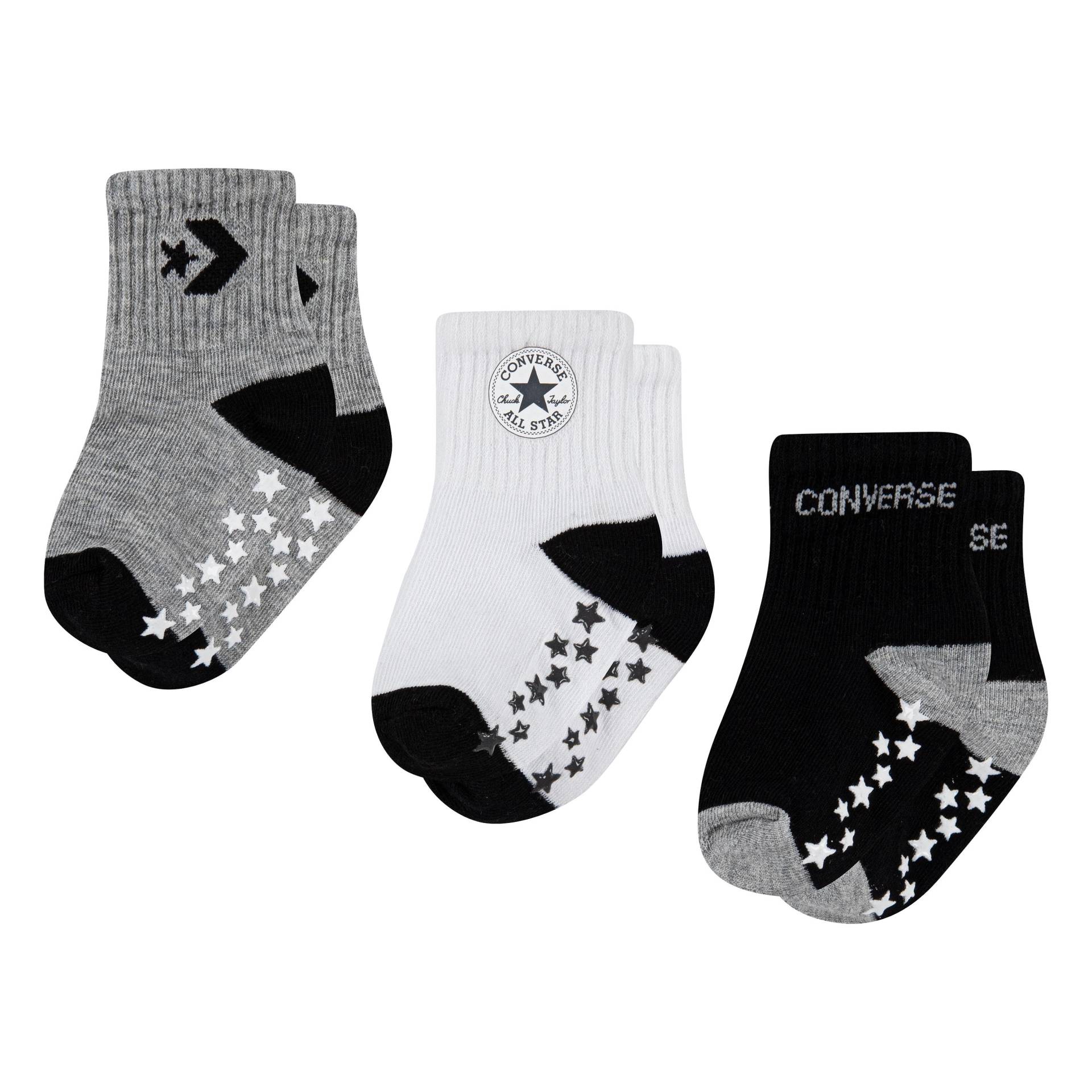 Converse ABS-Socken »CONVERSE LOGO INFANT TODDLER NO SLIP QUARTER 3 PK«, (3 Paar) von Converse