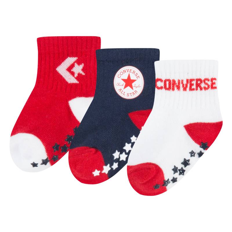 Converse ABS-Socken »CONVERSE LOGO INFANT TODDLER NO SLIP QUARTER 3 PK«, (3 Paar) von Converse