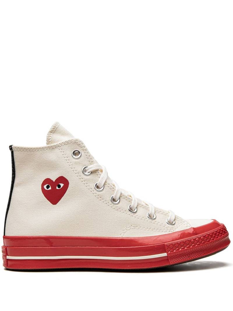 Converse x CdG Play Chuck 70 High "Pristine Red" sneakers - White von Converse