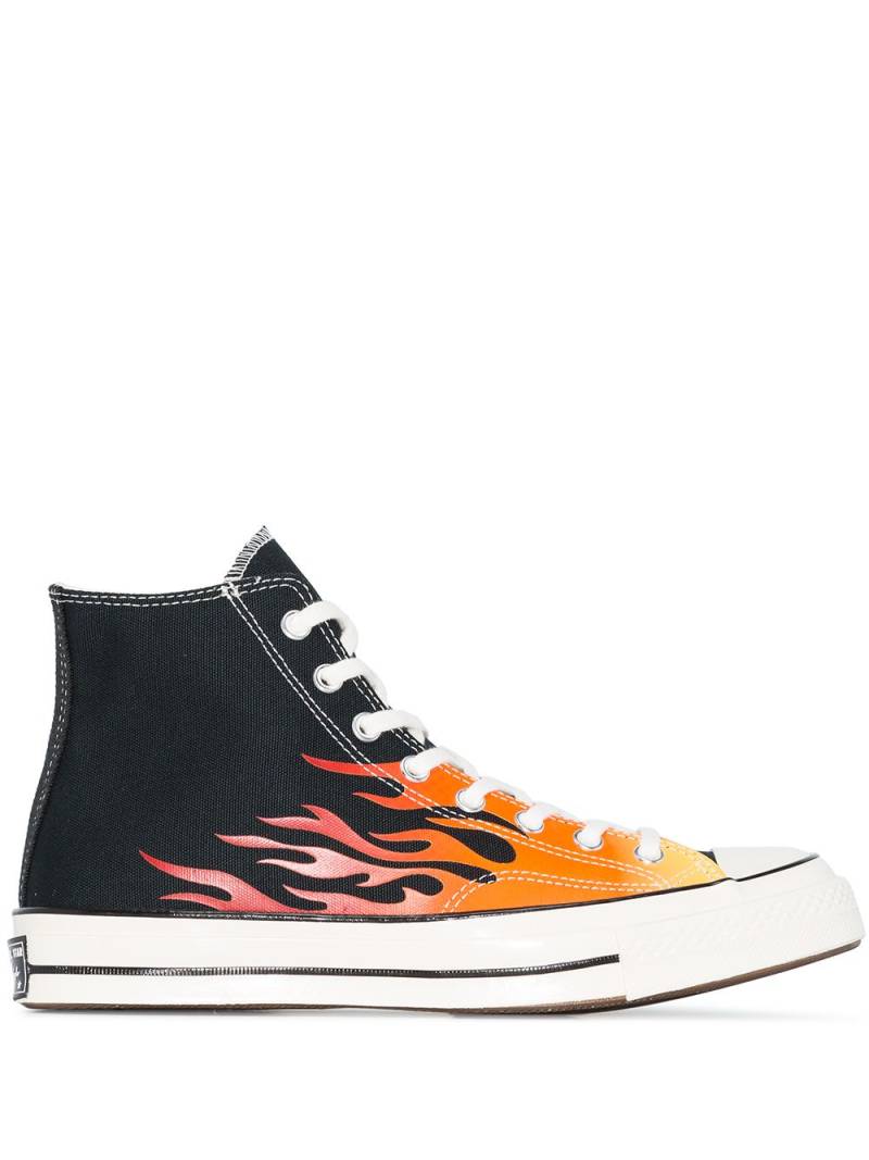 Converse Chuck 70 flame-print sneakers - Black von Converse