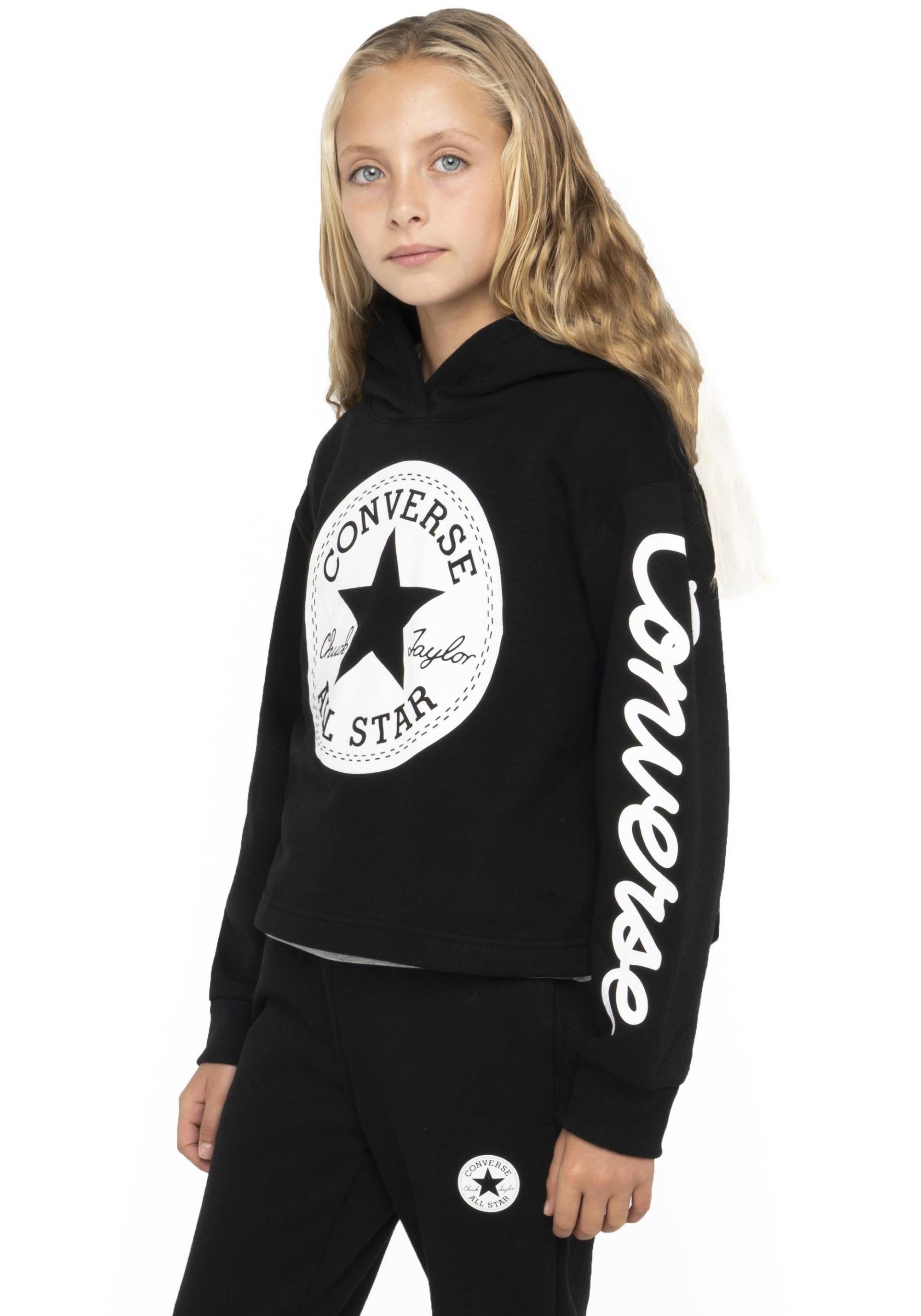 Converse Kapuzensweatshirt »CHUCK PATCH CROPPED HOODIE - für Kinder« von Converse