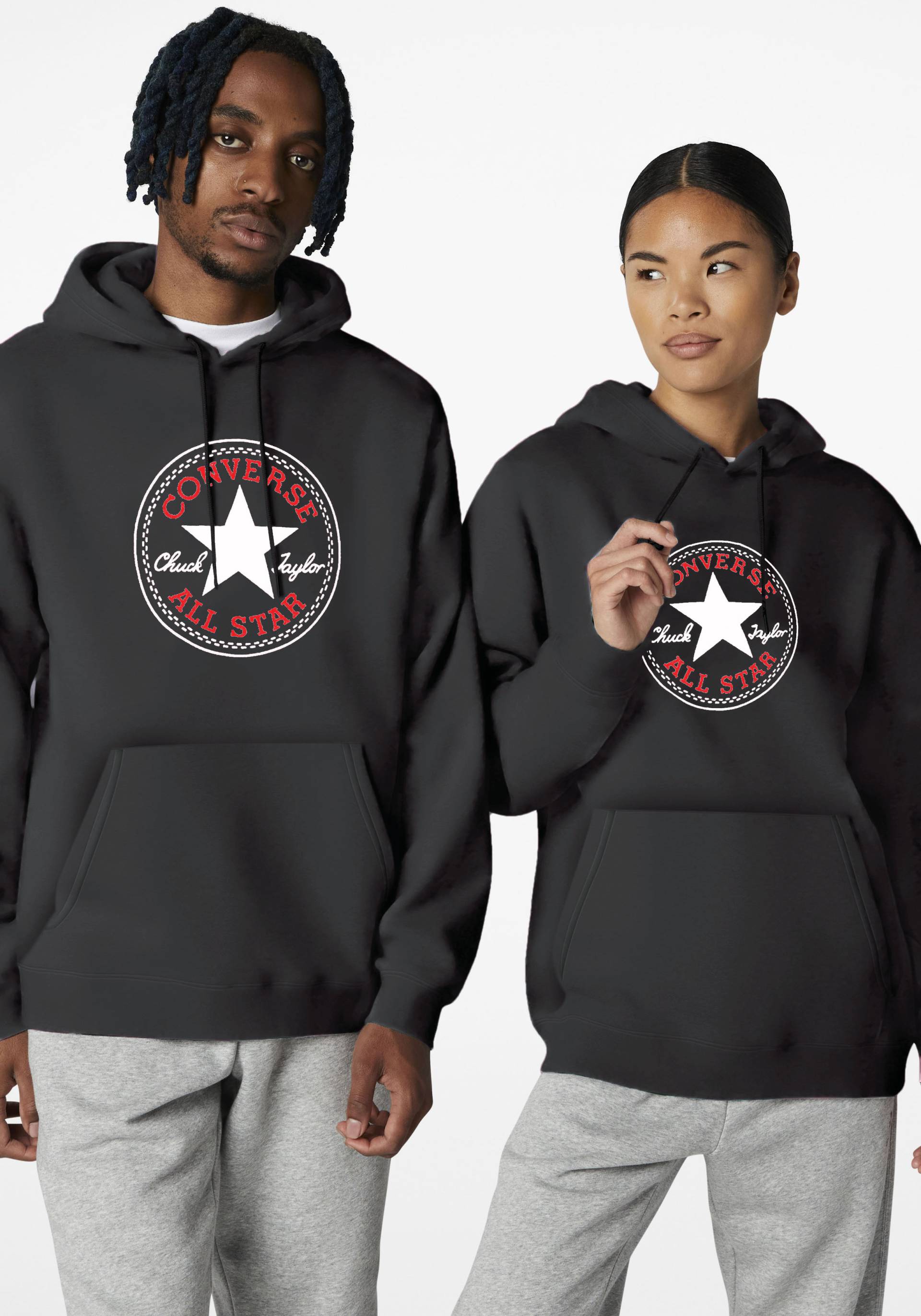 Converse Kapuzensweatshirt »STANDARD FIT CENTER FRONT LARGE CHU« von Converse