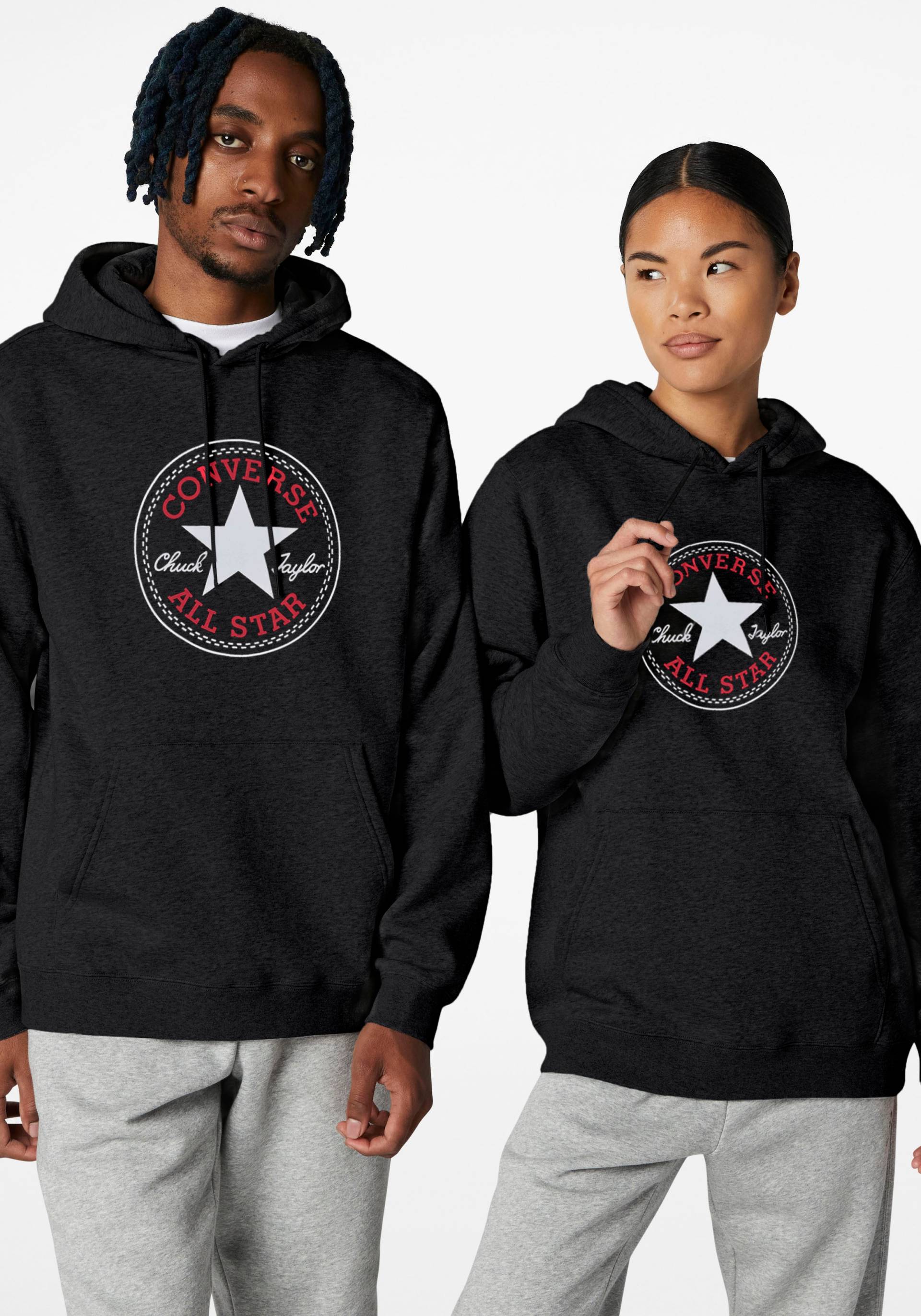 Converse Kapuzensweatshirt »STANDARD FIT CENTER FRONT LARGE CHU« von Converse