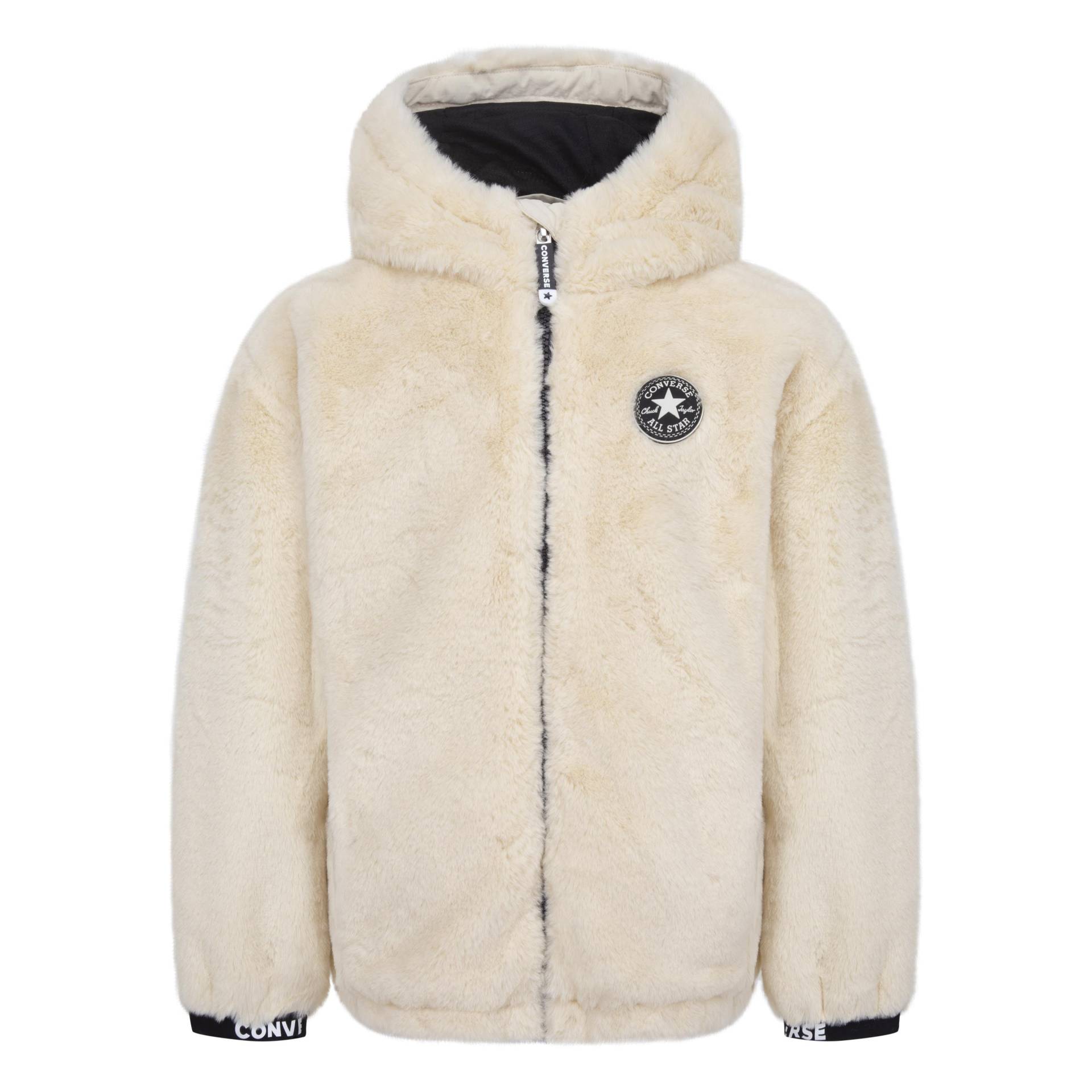 Converse Outdoorjacke »FAUX FUR JKT - für Kinder«, mit Kapuze von Converse