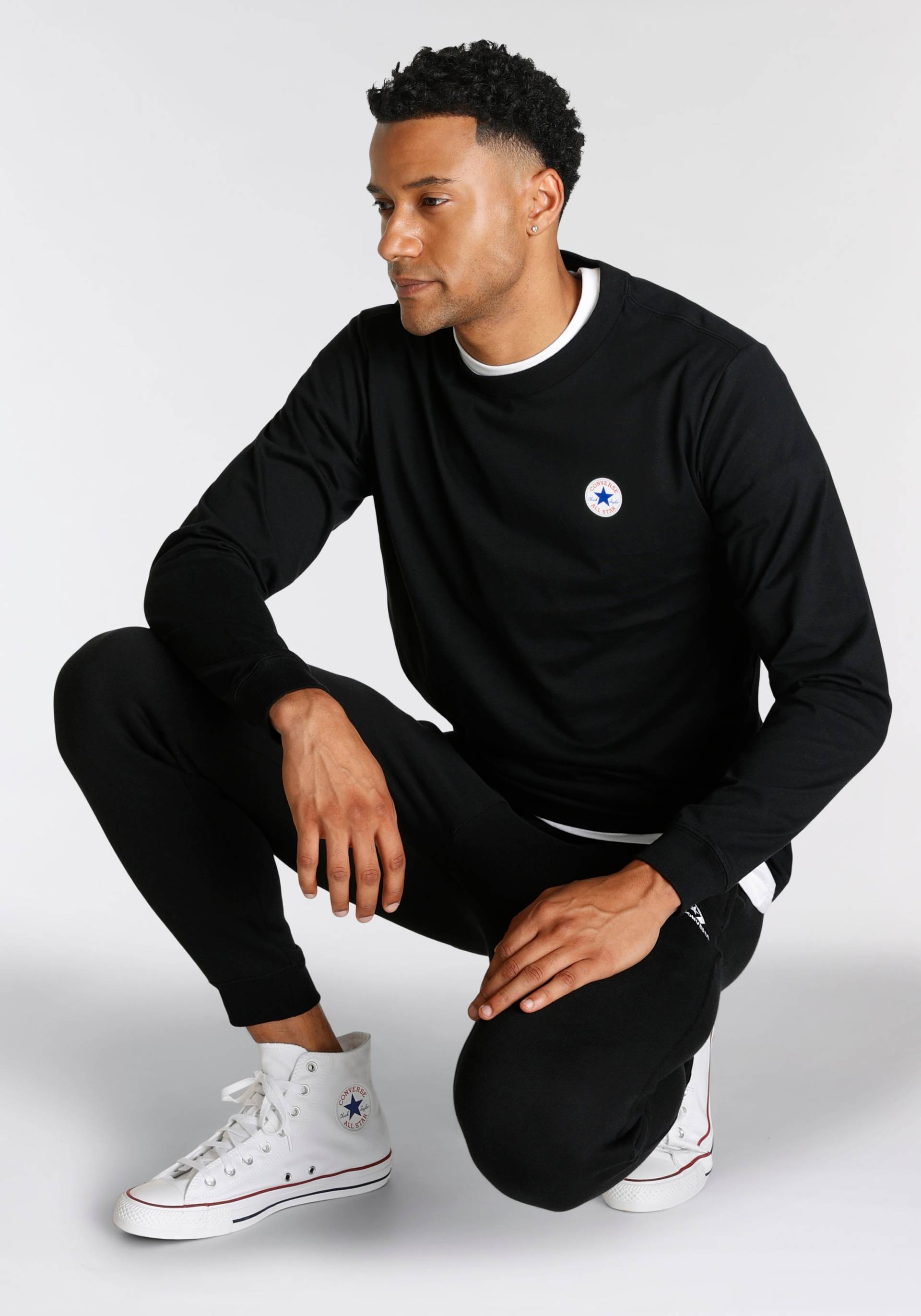 Converse Sweatshirt »STANDARD FIT CORE CHUCK PATCH CREW« von Converse