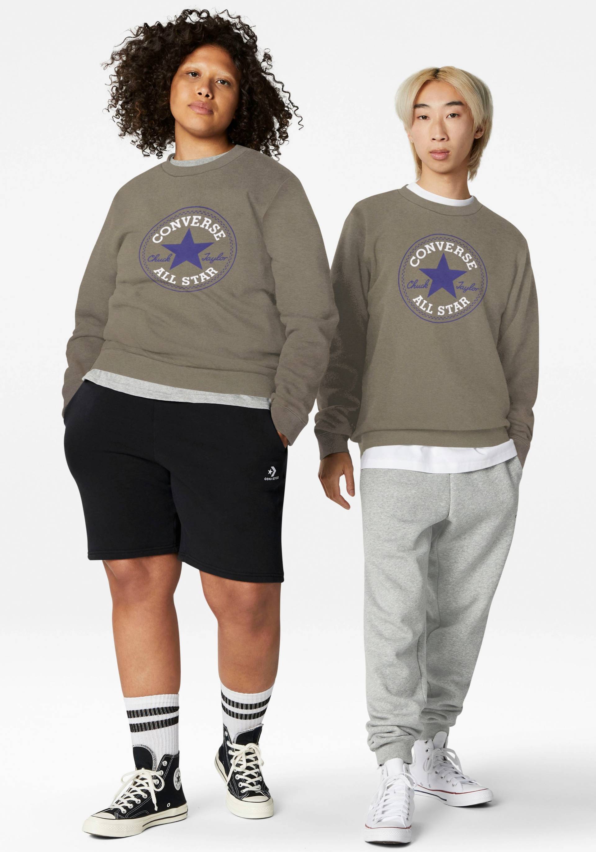 Converse Sweatshirt »UNISEX ALL STAR PATCH BRUSHED BACK« von Converse