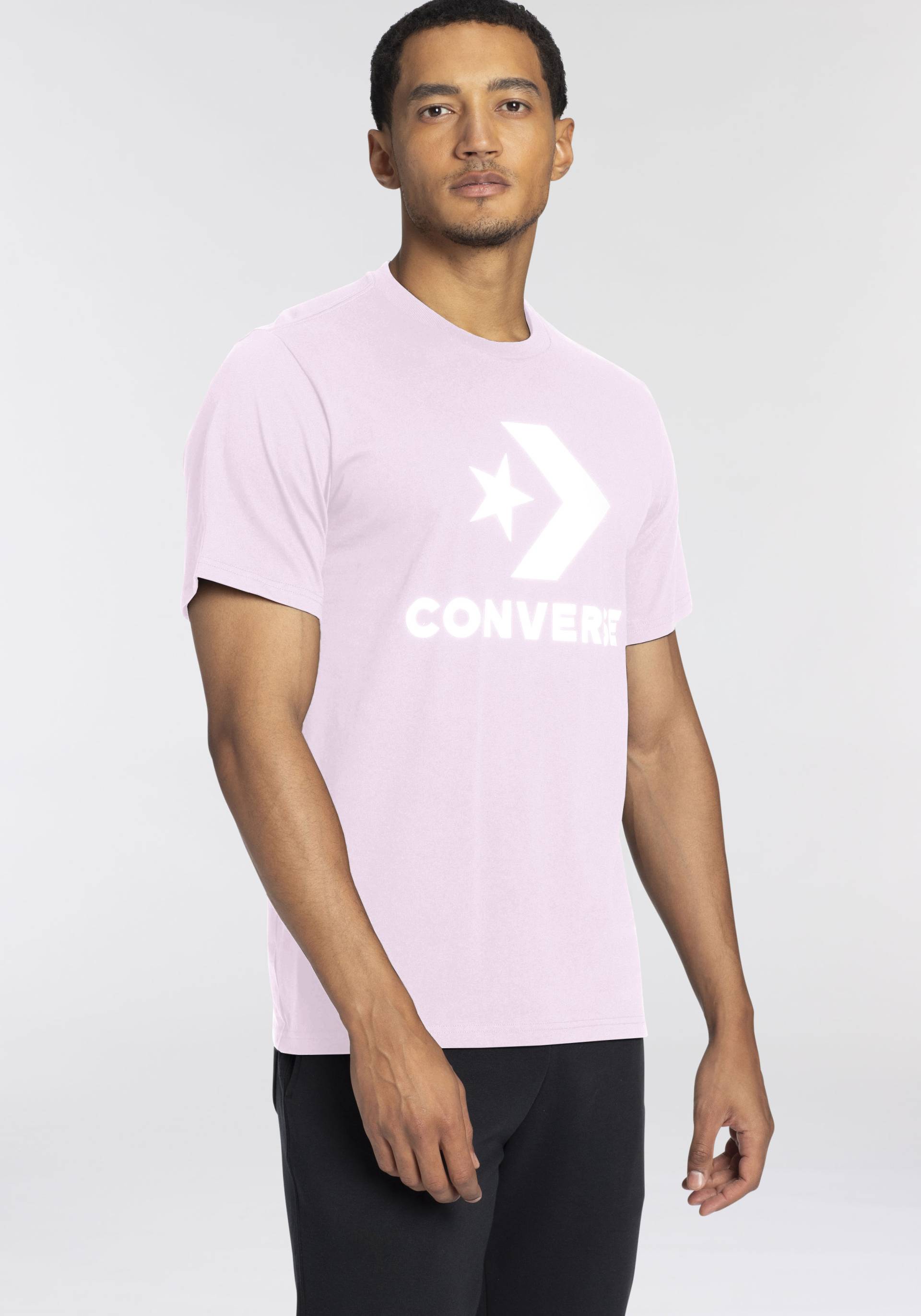 Converse T-Shirt »CONVERSE GO-TO STAR CHEVRON LOGO STANDARD-FIT T-SHIRT«, Unisex von Converse