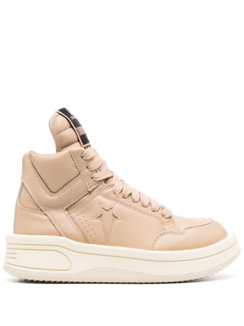 Rick Owens DRKSHDW x DRKSHDW Turbowpn leather sneakers - Neutrals von Rick Owens DRKSHDW