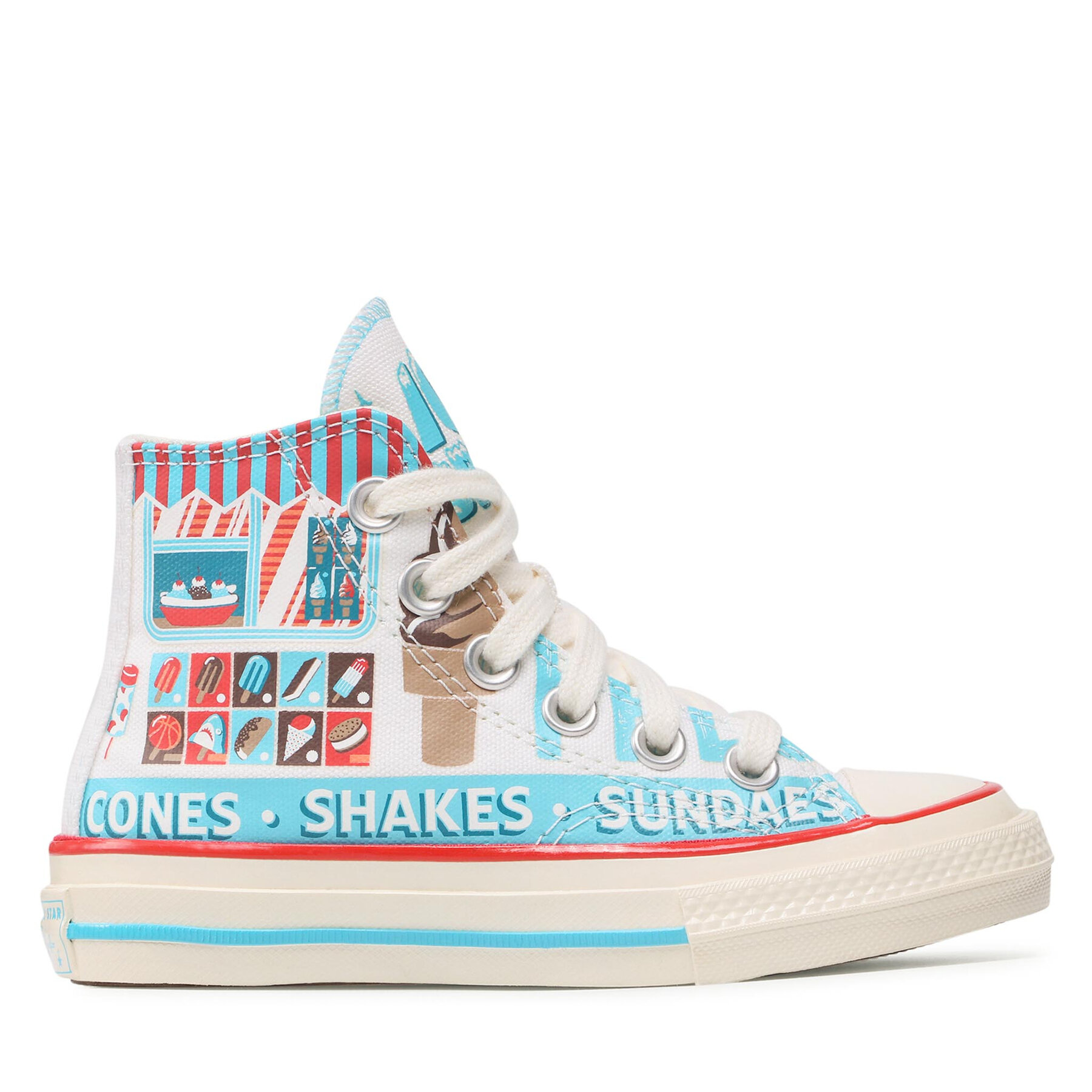 Sneakers aus Stoff Converse Chuck 70 Hi A00395C Bunt von Converse